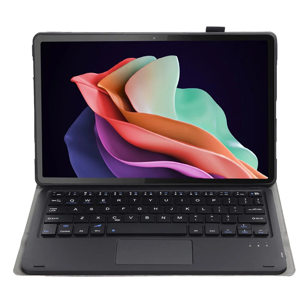 AH13-A For Huawei MatePad SE 10.4-inch Leather Tablet Cover with Touchpad Bluetooth-compatible Keyboard - Black - 2