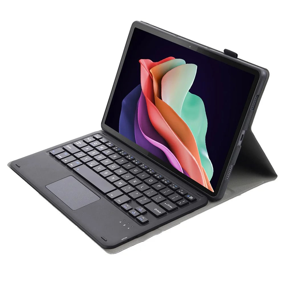 AH13-A For Huawei MatePad SE 10.4-inch Leather Tablet Cover with Touchpad Bluetooth-compatible Keyboard - Black - 3