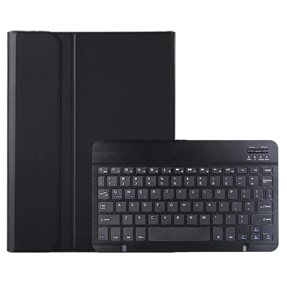 AH25 For Honor Pad X9 / X8a Leather+TPU Ultra Thin Tablet Cover with Bluetooth-compatible Keyboard - Black - 1