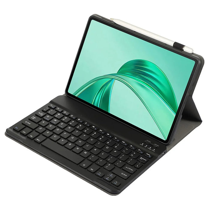 AH25 For Honor Pad X9 / X8a Leather+TPU Ultra Thin Tablet Cover with Bluetooth-compatible Keyboard - Black - 2