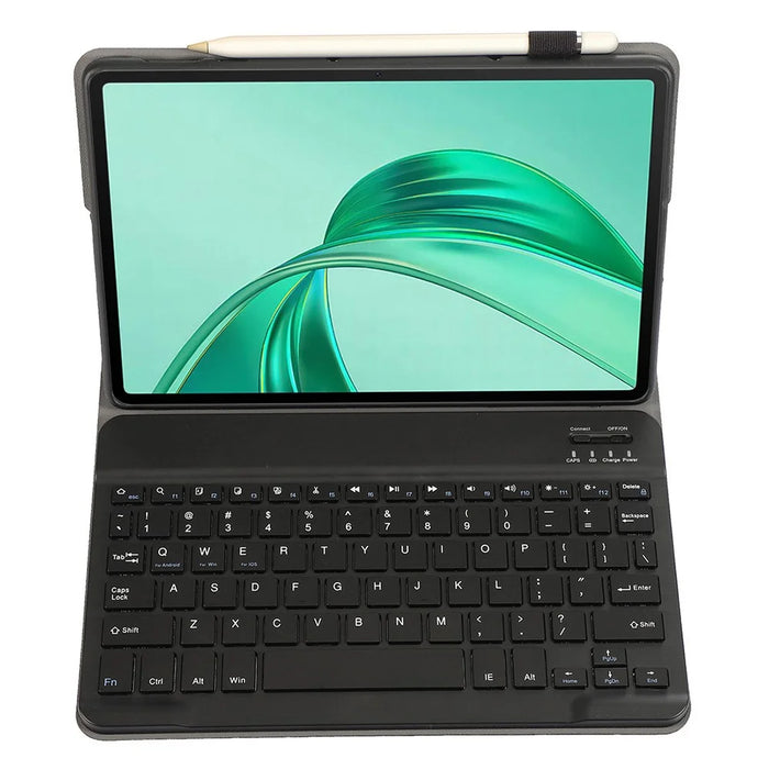 AH25 For Honor Pad X9 / X8a Leather+TPU Ultra Thin Tablet Cover with Bluetooth-compatible Keyboard - Black - 4