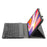 AH21 For Huawei MatePad SE 11 Leather+TPU Tablet Cover with Bluetooth-compatible Keyboard - Black - 4