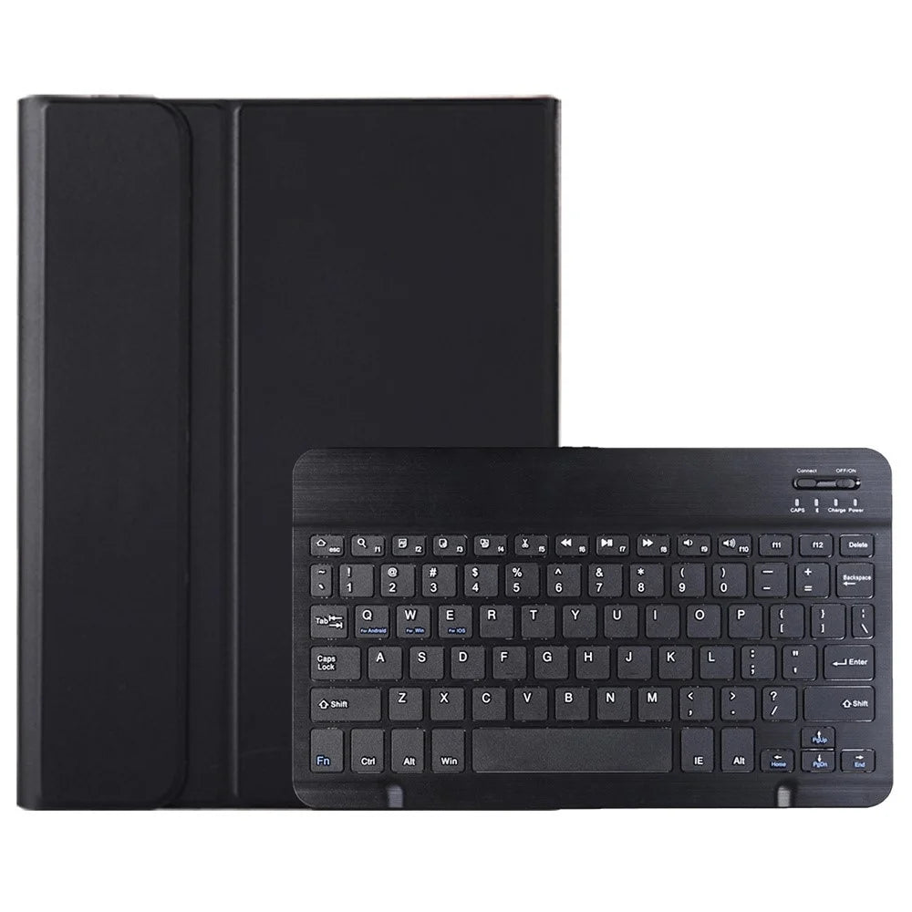 AH15 For Honor Pad X9 / X8 Pro Leather+TPU Tablet Cover with Bluetooth-compatible Keyboard - Black - 1