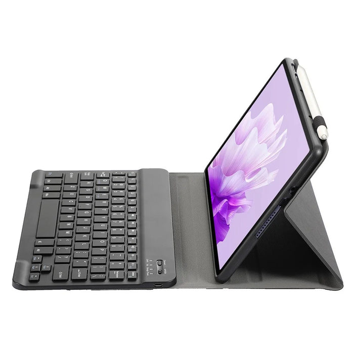 AH15 For Honor Pad X9 / X8 Pro Leather+TPU Tablet Cover with Bluetooth-compatible Keyboard - Black - 4