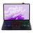 AH15-AS For Honor Pad X9 / X8 Pro Backlit Design Leather+TPU Tablet Cover Bluetooth-compatible Keyboard Case with Touchpad - Black - 2
