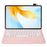 AH23 For Huawei MatePad Air (2024) Leather+TPU Tablet Cover with Bluetooth-compatible Keyboard - Pink - 2