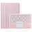 AH23-A For Huawei MatePad Air (2024) Leather+TPU Tablet Cover Bluetooth-compatible Keyboard Case with Touchpad - Pink - 1