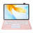 AH23-A For Huawei MatePad Air (2024) Leather+TPU Tablet Cover Bluetooth-compatible Keyboard Case with Touchpad - Pink - 2