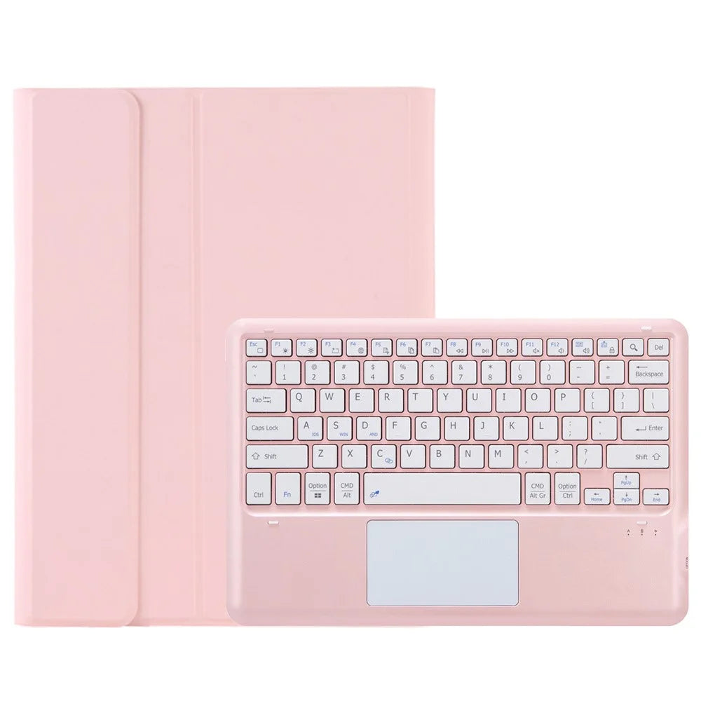 AH18-A For Huawei MatePad Pro 13.2 Leather Tablet Cover with Touchpad Bluetooth-compatible Keyboard - Pink - 1