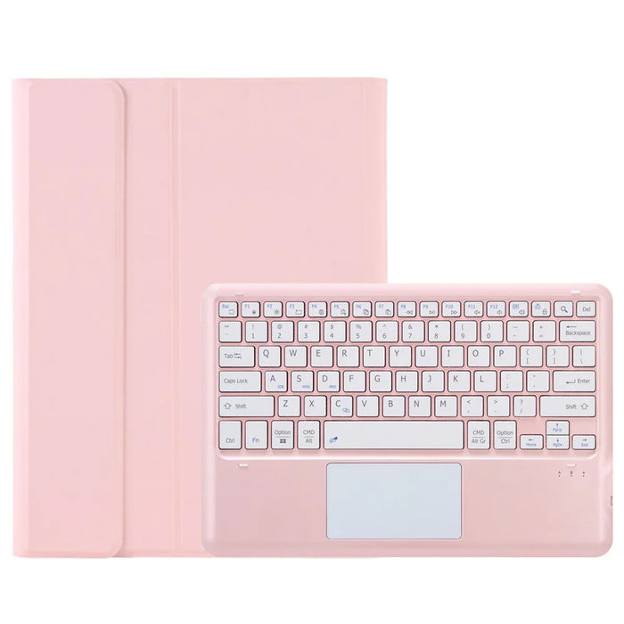 AH18-A For Huawei MatePad Pro 13.2 Leather Tablet Cover with Touchpad Bluetooth-compatible Keyboard - Pink - 1