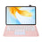 AH18-A For Huawei MatePad Pro 13.2 Leather Tablet Cover with Touchpad Bluetooth-compatible Keyboard - Pink - 2