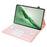 AH22-A For Honor MagicPad 2 12.3 Ultra-Thin Leather Tablet Cover + Bluetooth-compatible Keyboard with Touchpad - Pink - 3