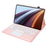 AH26-A For Honor Pad GT Pro Ultra-Thin Leather Tablet Cover + Bluetooth-compatible Keyboard with Touchpad - Pink - 3