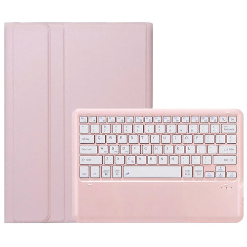 AH26 For Honor Pad GT Pro Ultra-Thin Leather Tablet Stand Cover + Bluetooth-compatible Keyboard - Pink - 1
