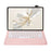 AH19 For Honor Pad 9 HEY2-W09 Ultra-Thin Leather Tablet Stand Cover + Bluetooth-compatible Keyboard - Pink - 2