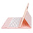 AH19 For Honor Pad 9 HEY2-W09 Ultra-Thin Leather Tablet Stand Cover + Bluetooth-compatible Keyboard - Pink - 4