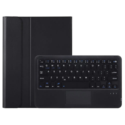 OP14-A Touchpad Keyboard for Oppo Pad Neo / Pad Air 2 / OnePlus Pad Go Leather Tablet Case with Bluetooth-compatible Keyboard - Black - 1