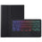 OP14-AS Backlit Touchpad Keyboard for Oppo Pad Neo / Pad Air 2 / OnePlus Pad Go Keyboard with Leather Case - Black - 1