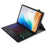 OP14-AS Backlit Touchpad Keyboard for Oppo Pad Neo / Pad Air 2 / OnePlus Pad Go Keyboard with Leather Case - Black - 3