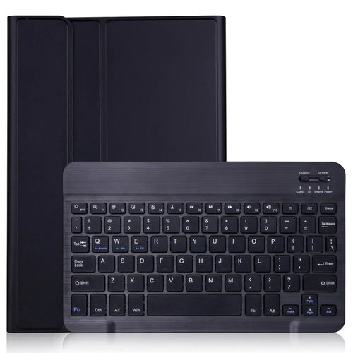 AV11 For vivo Pad Case Leather+TPU Tablet Cover with Magnetic Bluetooth-compatible Keyboard - Black - 1