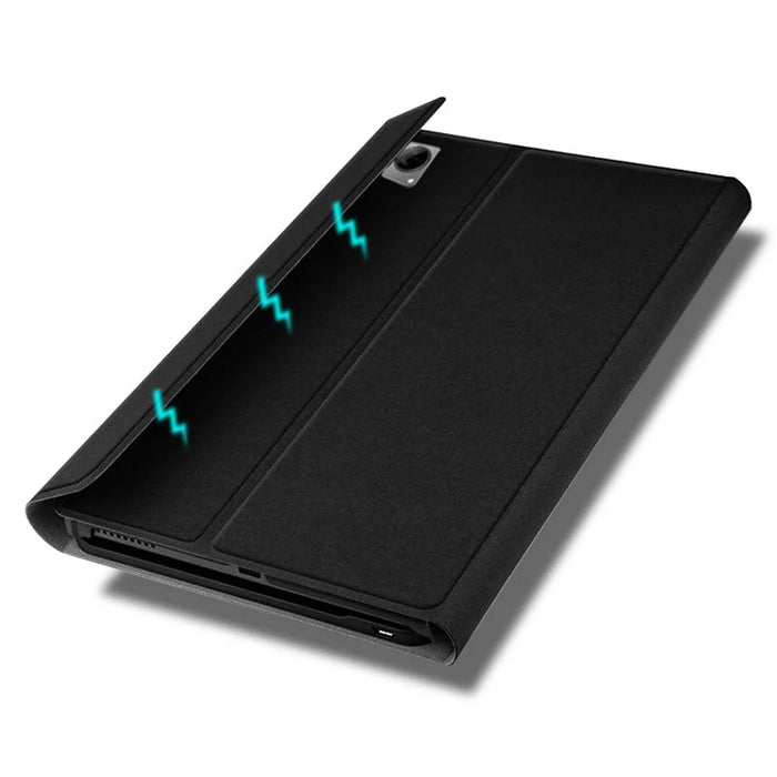AV11 For vivo Pad Case Leather+TPU Tablet Cover with Magnetic Bluetooth-compatible Keyboard - Black - 6