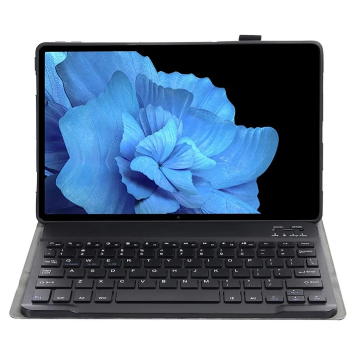 AV11 For vivo Pad Case Leather+TPU Tablet Cover with Magnetic Bluetooth-compatible Keyboard - Black - 7