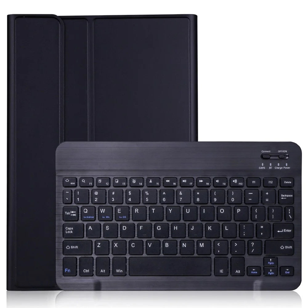 AV13 For vivo Pad Air / iQOO Pad Air Leather+TPU Tablet Case with Bluetooth-compatible Keyboard - Black - 1