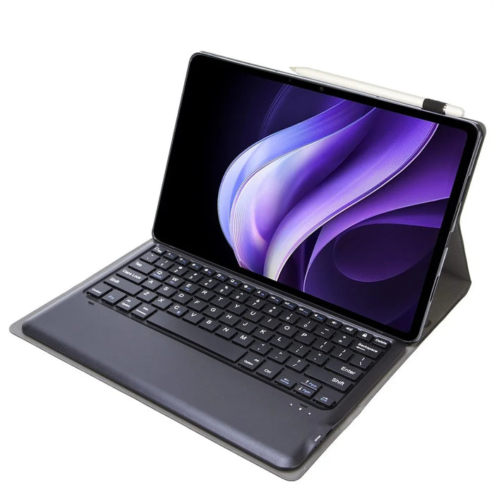 AV10 Keyboard Case for vivo Pad3 / iQOO Pad2 / iQOO Pad Leather Tablet Cover with Bluetooth-compatible Keyboard - Black - 3