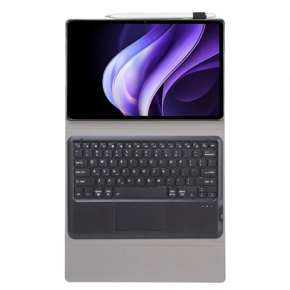 AV10-A Touchpad Keyboard for vivo Pad3 / iQOO Pad2 / iQOO Pad Leather Cover with Bluetooth-compatible Keyboard - Black - 2