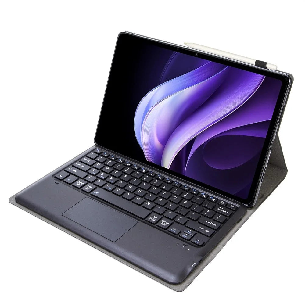 AV10-A Touchpad Keyboard for vivo Pad3 / iQOO Pad2 / iQOO Pad Leather Cover with Bluetooth-compatible Keyboard - Black - 4