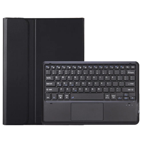 AV14-A For vivo Pad3 Pro / iQOO Pad2 Pro Leather Tablet Cover with Touchpad Bluetooth-compatible Keyboard - Black - 1