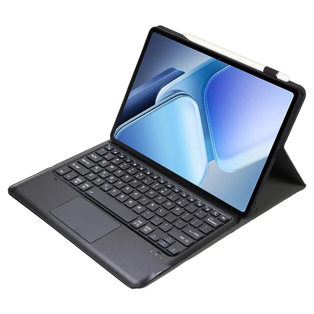 AV14-A For vivo Pad3 Pro / iQOO Pad2 Pro Leather Tablet Cover with Touchpad Bluetooth-compatible Keyboard - Black - 3