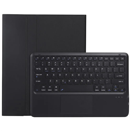 P15-A For Oppo Pad 3 Pro / Oneplus Pad Pro Leather Tablet Cover with Touchpad Bluetooth-compatible Keyboard - Black - 1