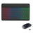 RGB-030 RGB Colorful Backlight 10-inch Wireless Bluetooth-compatible Keyboard Mouse Set - Black - 1