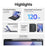 DUX DUCIS For Samsung Galaxy Tab S9 Ultra / Galaxy Tab S8 Ultra / Galaxy Tab S10 Ultra English Bluetooth-compatible Keyboard  DK Series Tablet Leather Case with Backlight - Black - 4