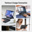 DUX DUCIS For Samsung Galaxy Tab S9 Ultra / Galaxy Tab S8 Ultra / Galaxy Tab S10 Ultra English Bluetooth-compatible Keyboard  DK Series Tablet Leather Case with Backlight - Black - 6