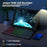 RGB-030 RGB Colorful Backlight 10-inch Wireless Bluetooth-compatible Keyboard - Black - 3