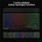 RGB-030 RGB Colorful Backlight 10-inch Wireless Bluetooth-compatible Keyboard - Black - 5