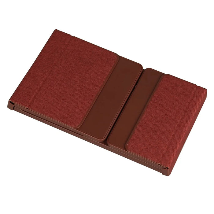 B077T Portable Foldable Wireless Bluetooth-compatible Keyboard with Touchpad Numeric Function - Wine Red - 2