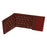 B077T Portable Foldable Wireless Bluetooth-compatible Keyboard with Touchpad Numeric Function - Wine Red - 3