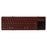 B077T Portable Foldable Wireless Bluetooth-compatible Keyboard with Touchpad Numeric Function - Wine Red - 4