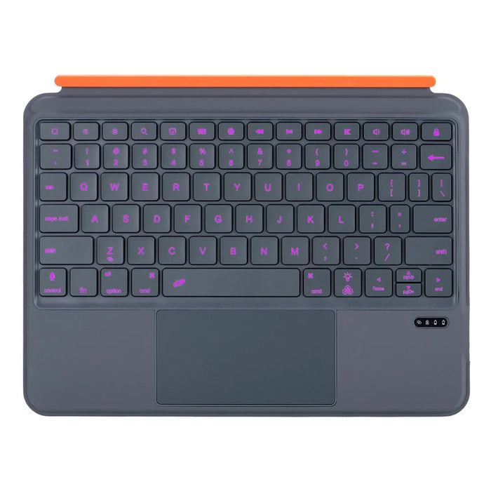 K09P For iPad Pro 11 (2024) M4 Magnetic Detachable Bluetooth-compatible Keyboard with Touchpad Backlit + Tablet Case - 7