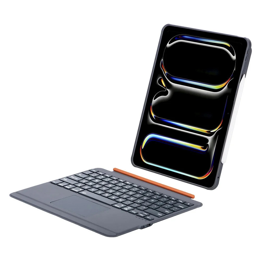 K09P For iPad Pro 13 (2025) / (2024) Magnetic Detachable Bluetooth-compatible Keyboard with Touchpad Backlit + Tablet Case - 3