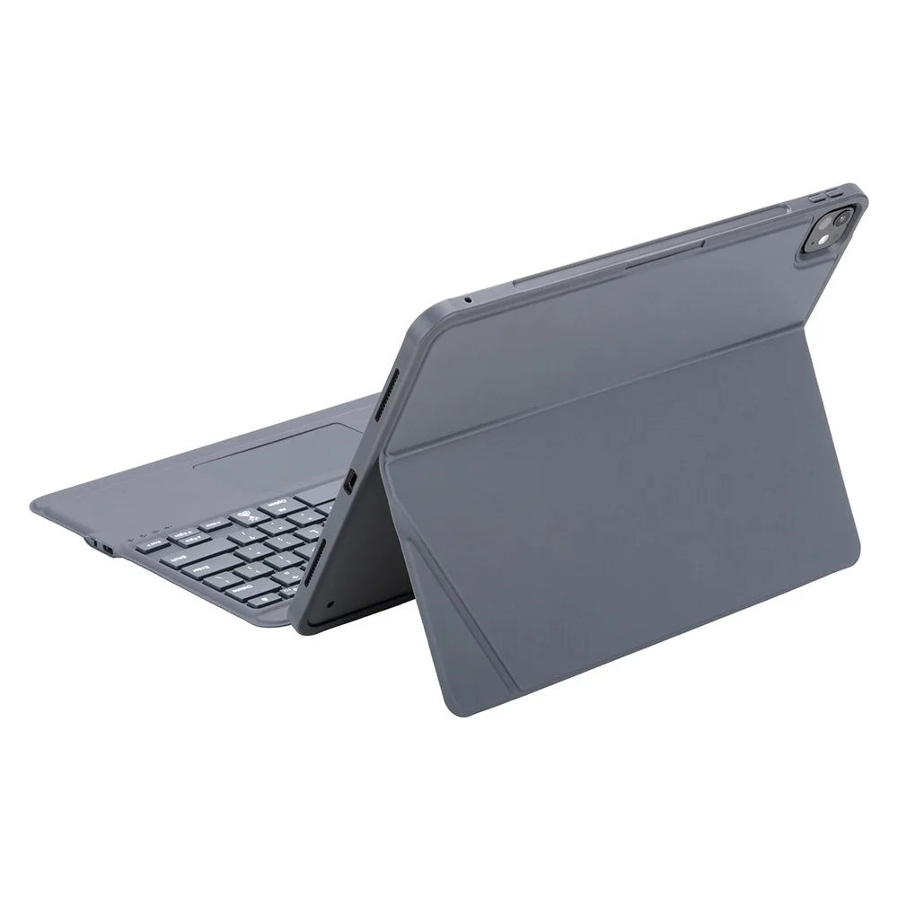 K09P For iPad Pro 13 (2025) / (2024) Magnetic Detachable Bluetooth-compatible Keyboard with Touchpad Backlit + Tablet Case - 4