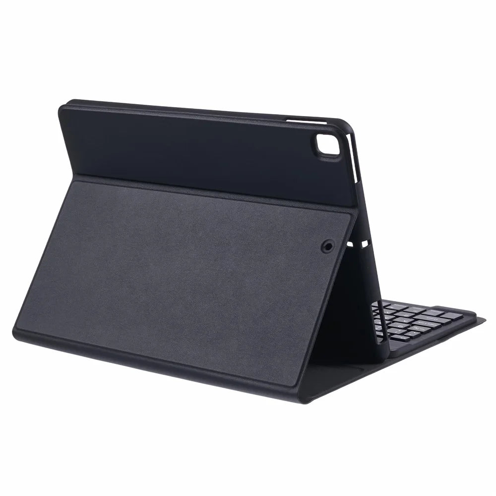For iPad 10.2 (2021) / (2020) / (2019) PU Leather Tablet Stand Case with Bluetooth-compatible Keyboard , English + Ukrainian Keyboard - 3
