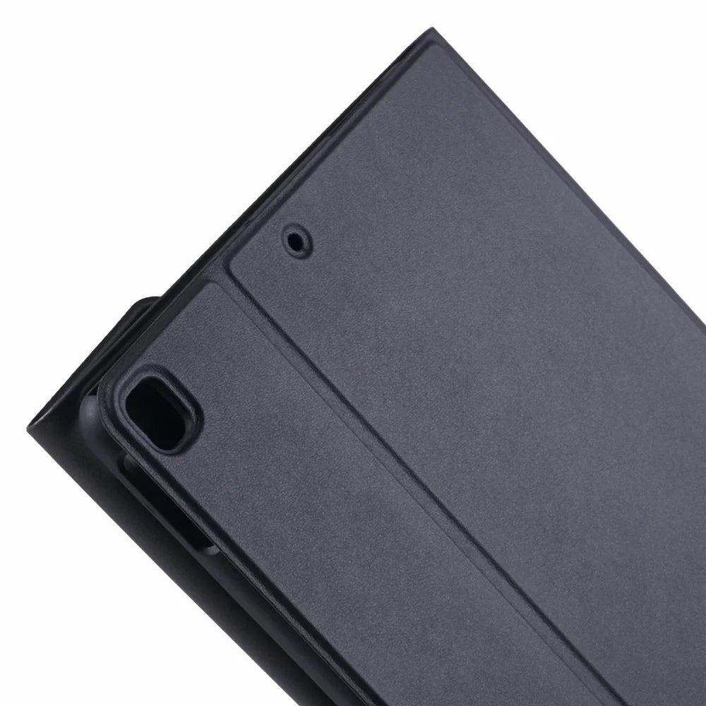 For iPad 10.2 (2021) / (2020) / (2019) PU Leather Tablet Stand Case with Bluetooth-compatible Keyboard , English + Ukrainian Keyboard - 7