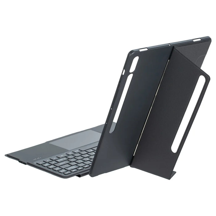 T910B-AS Leather Keyboard Case for Samsung Galaxy Tab S10 Ultra / S9 Ultra / S8 Ultra Backlit Touchpad Bluetooth-compatible Keyboard - 7