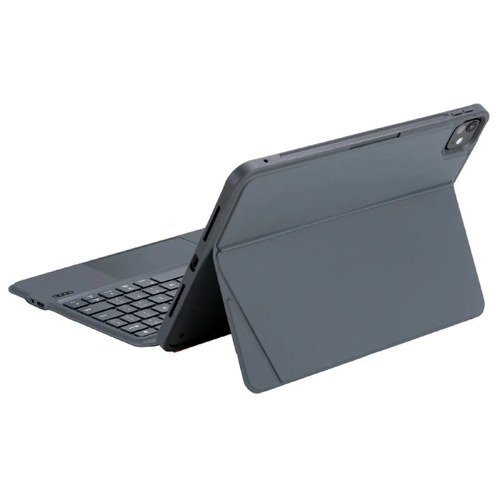 K07 For iPad Pro 11 (2024) M4 Leather Cover Magnetic Detachable Smart Touchpad Floating Magnetic Keyboard with Backlit - 3