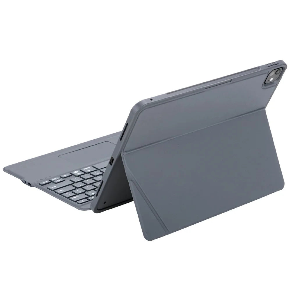 K09 For iPad Pro 13 (2025) / (2024) Leather Cover Magnetic Detachable Smart Touchpad Floating Magnetic Keyboard with Backlit - 3