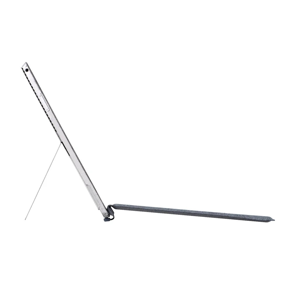 SF-1089D For Microsoft Surface Pro 7+ / 7 / 6 / 5 / 4 / 3 Magnetic Keyboard with Backlit Touchpad Microfiber PU Leather - Baby Blue - 2